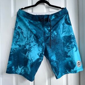 Element Blue Board Shorts Quick-Dry Swimwear